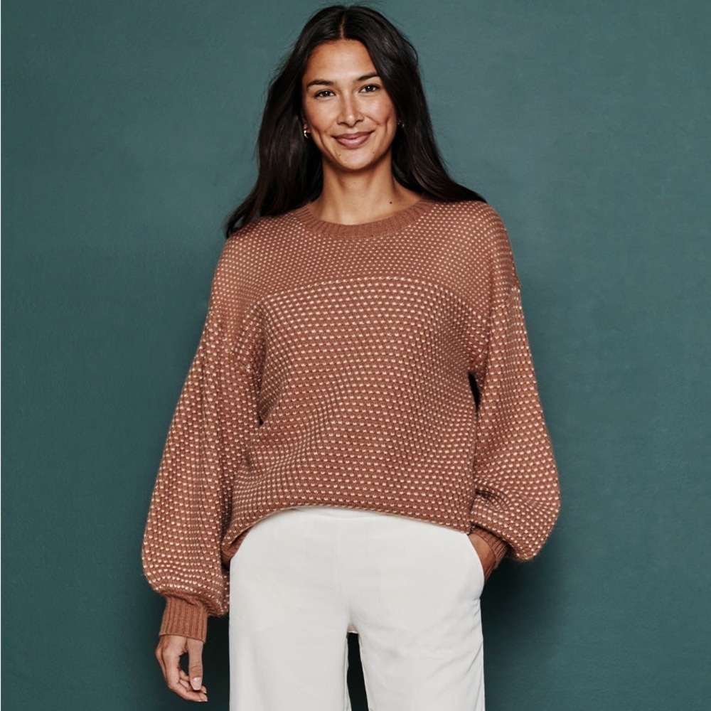 SUMMERSALT The Luxe Cashmere Blend Mix Stitch Sweater XS